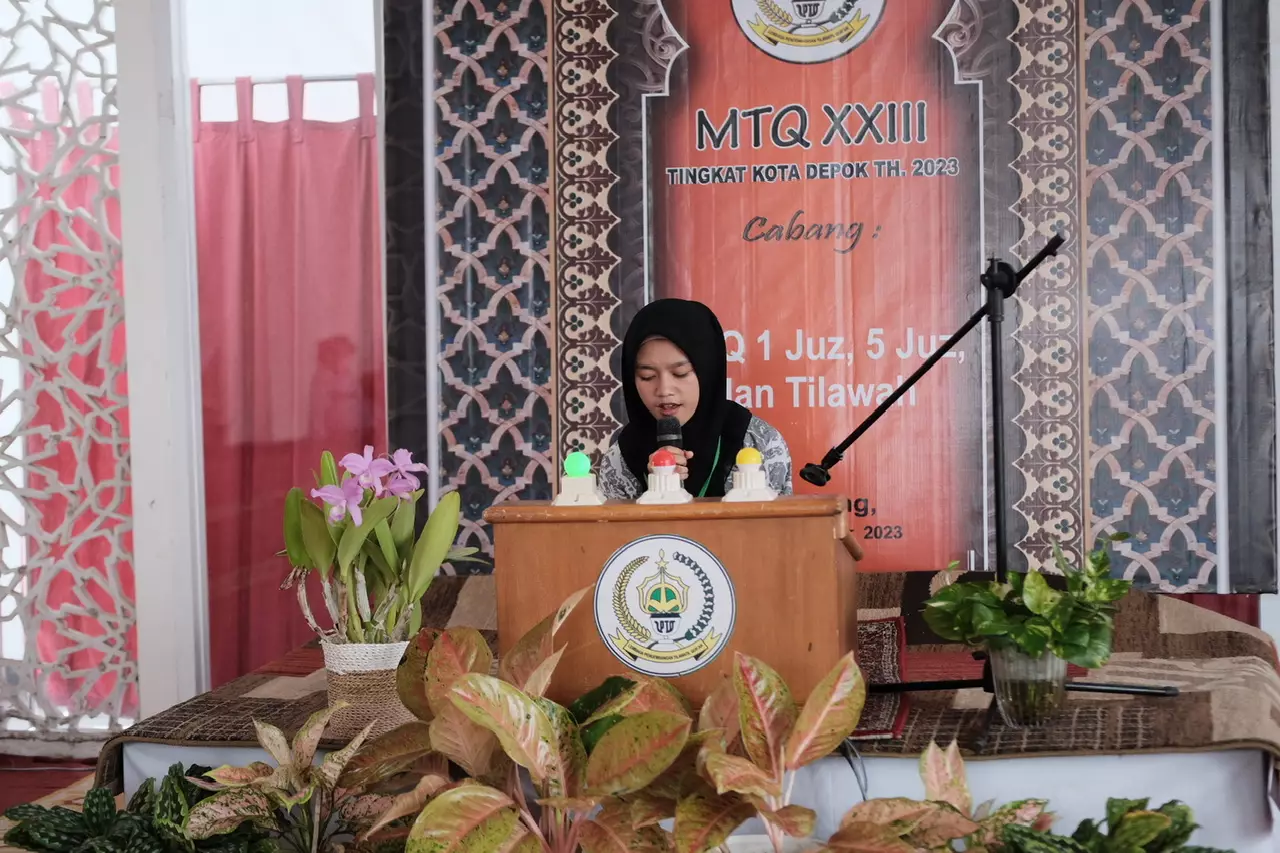 Peserta Musabaqoh Hifdzil Qur'an 1 Juz dan 5 Juz Unjuk Kemampuan di Hadapan Dewan Hakim