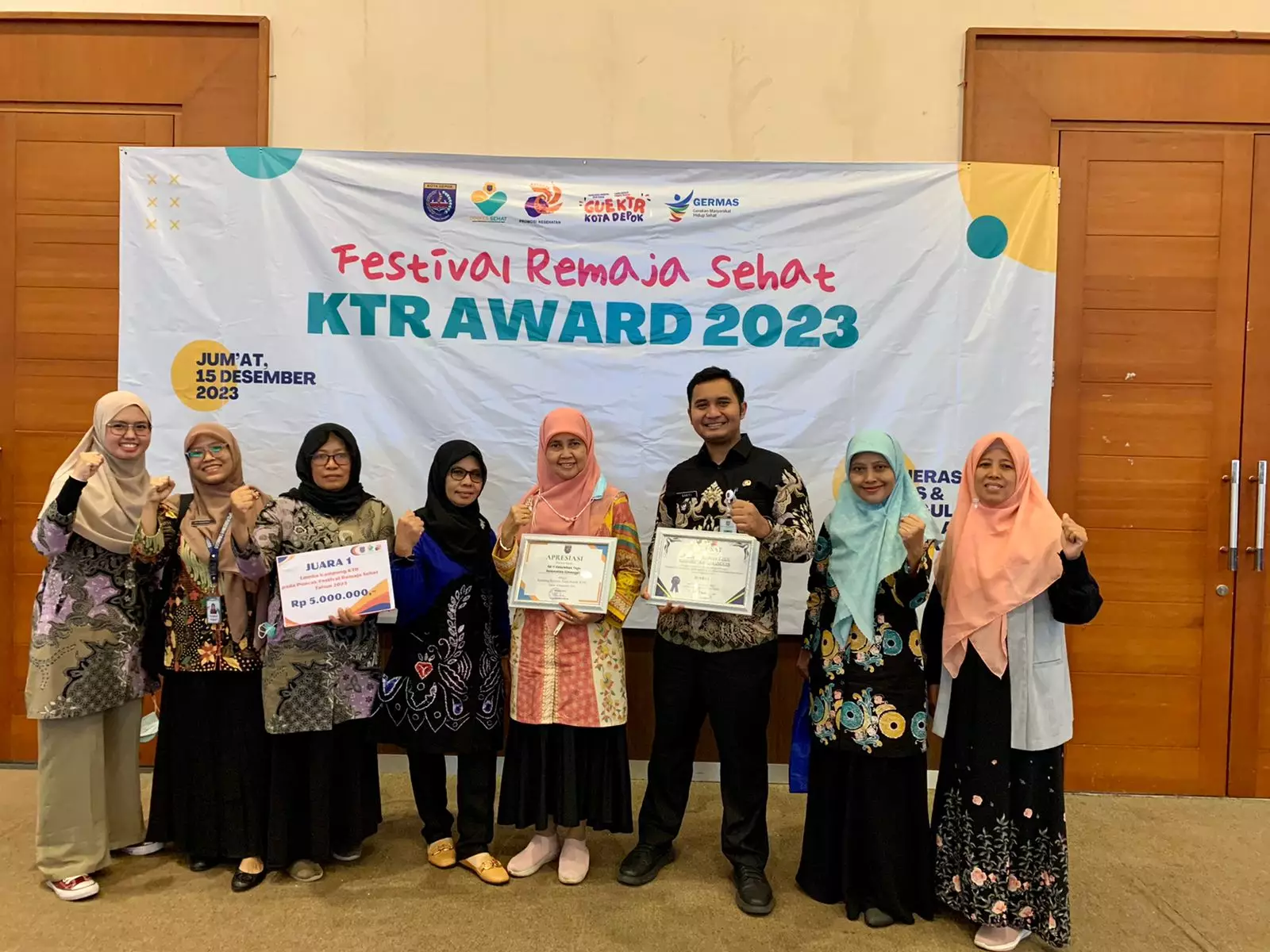 Terapkan Aturan Ketat Larangan Merokok, RW 17 Kelurahan Tugu Sabet Juara Pertama Lomba Kampung KTR