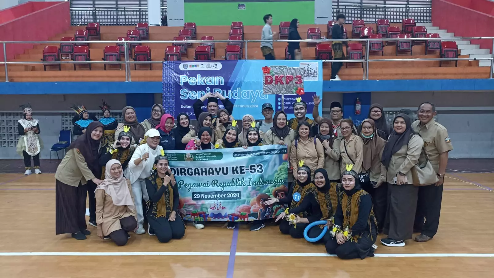 DKP3 Depok Sabet Juara Pertama Lomba Senam Kreasi, Disrumkim Terfavorit