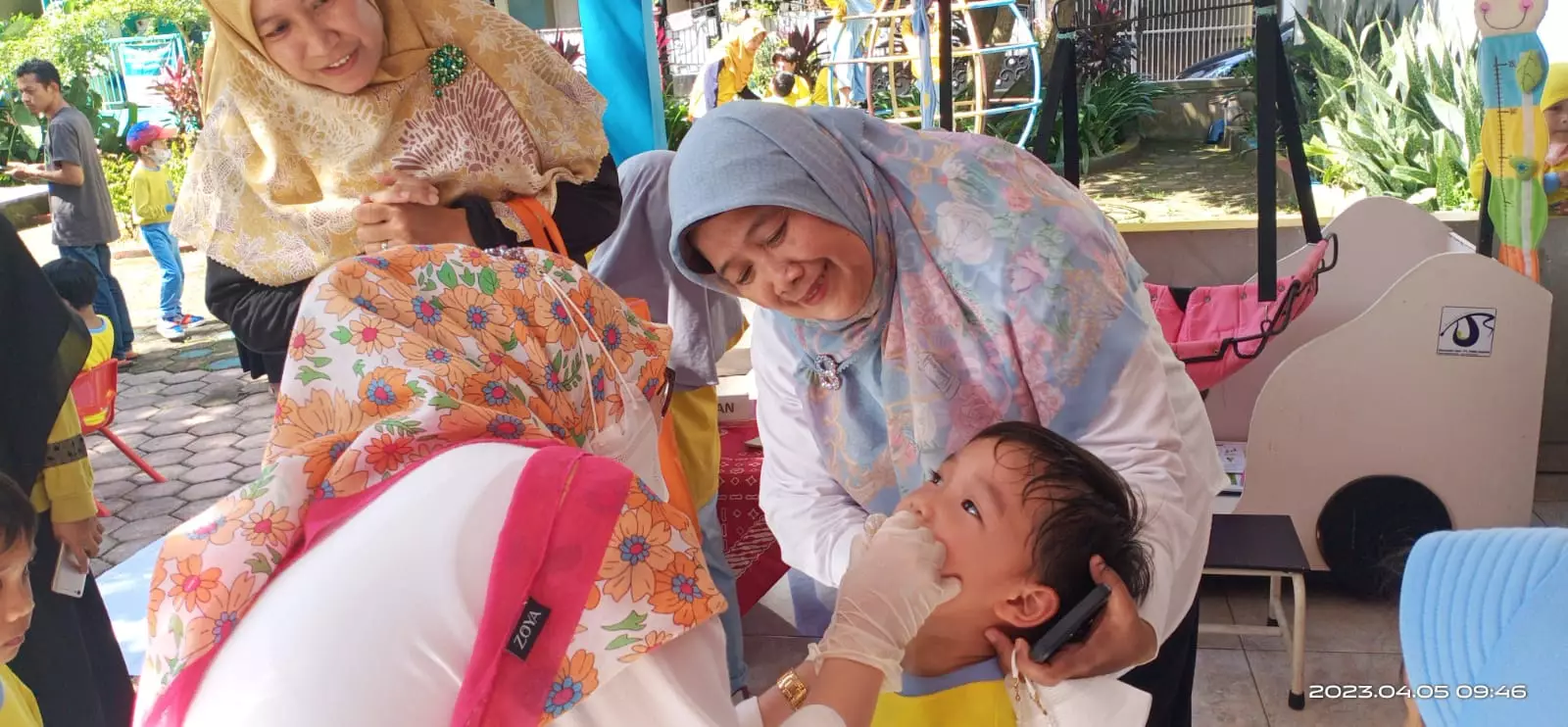 Puskesmas Ratujaya Percepat Capaian Target PIN Polio Putaran Pertama