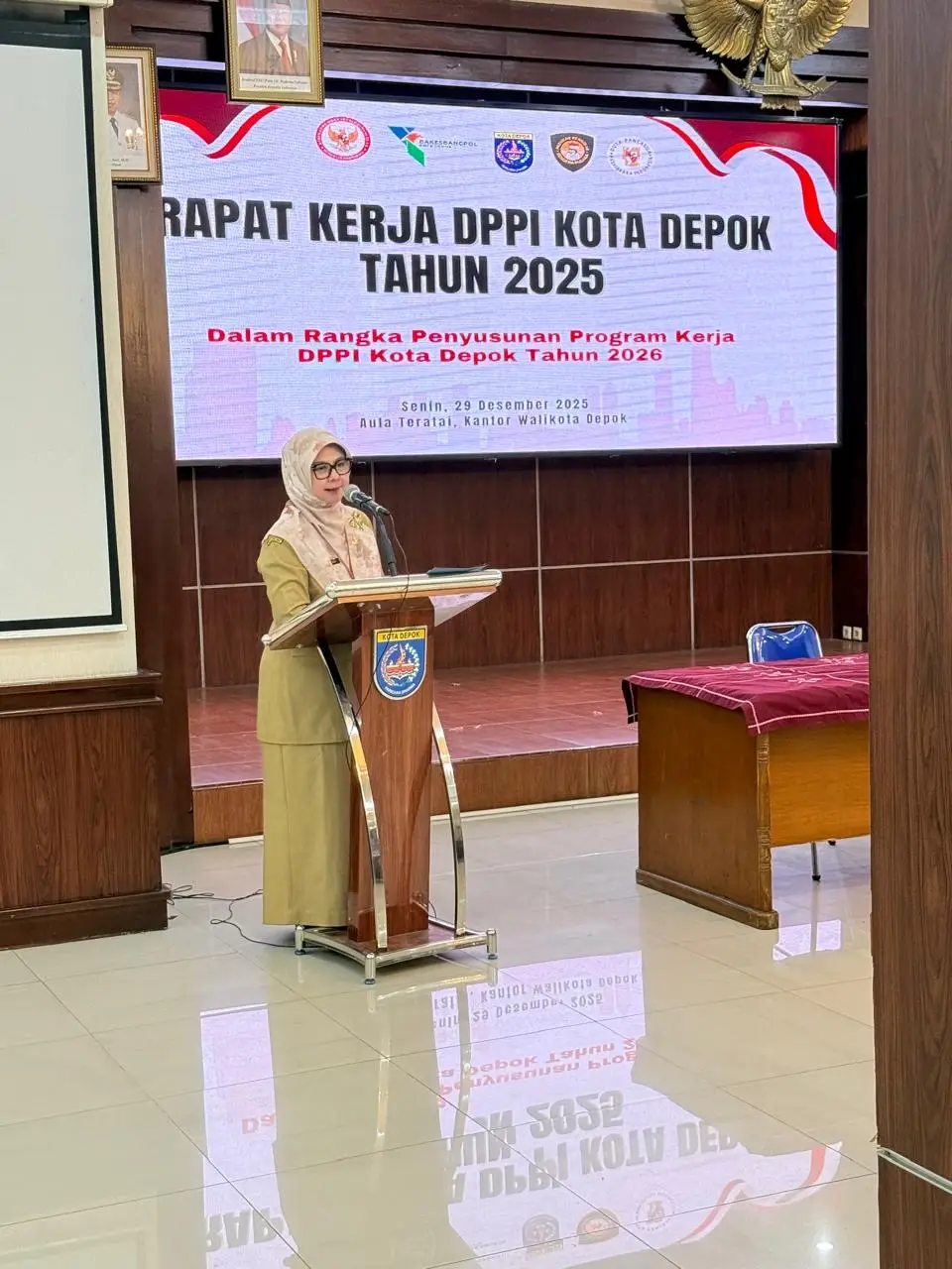 Kepala Kesbangpol Hadiri Raker DPPI Depok, Bahas Program Kepaskibrakaan 2026
