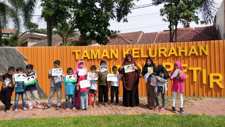 Taman Kelurahan Pontir RW 09 Diisi Kegiatan Literasi