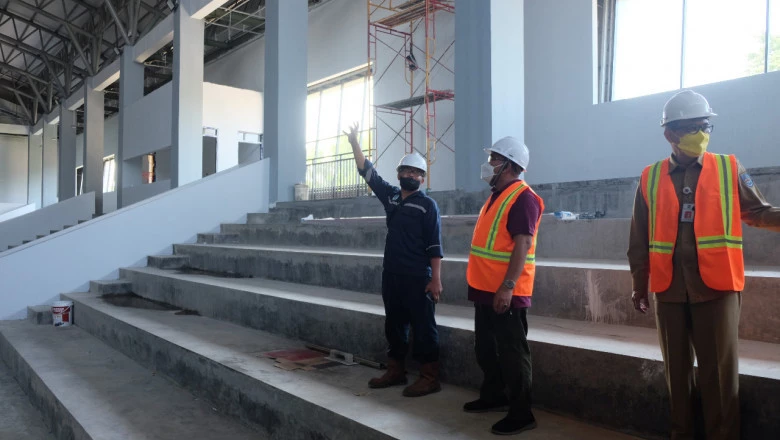 Wali Kota Depok Tinjau Pembangunan GOR Kota Depok