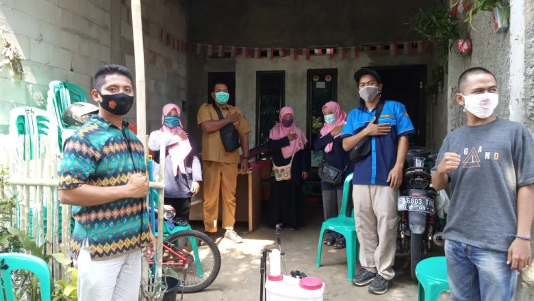 Penyemprotan Disinfektan di Meruyung Libatkan Katar 