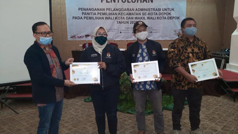 PPS Cinangka Raih Piagam Penghargaan dari KPU Kota Depok