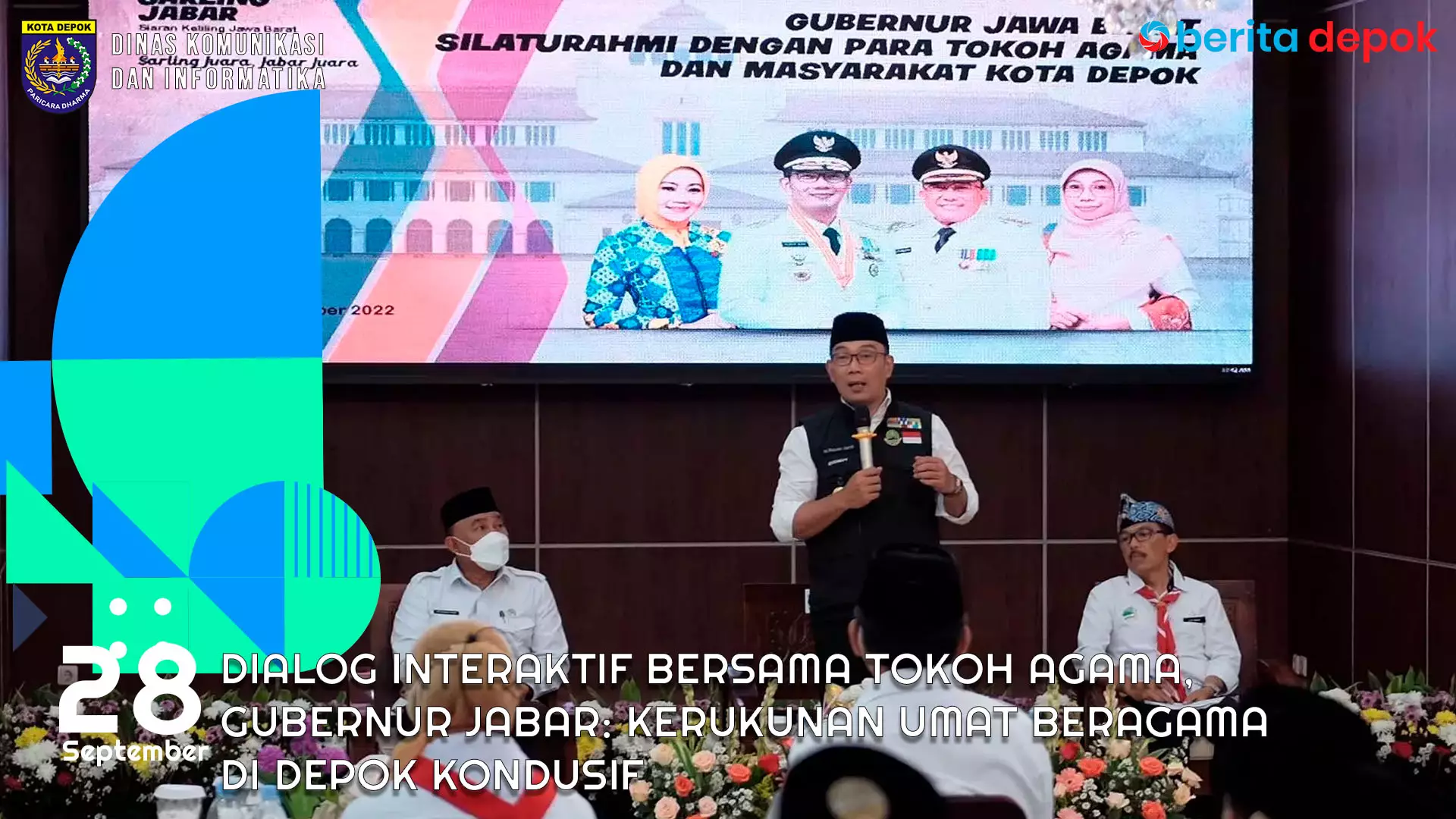 Dialog Interaktif Bersama Tokoh Agama, Gubernur Jabar Kerukunan Umat Beragama di Depok Kondusif