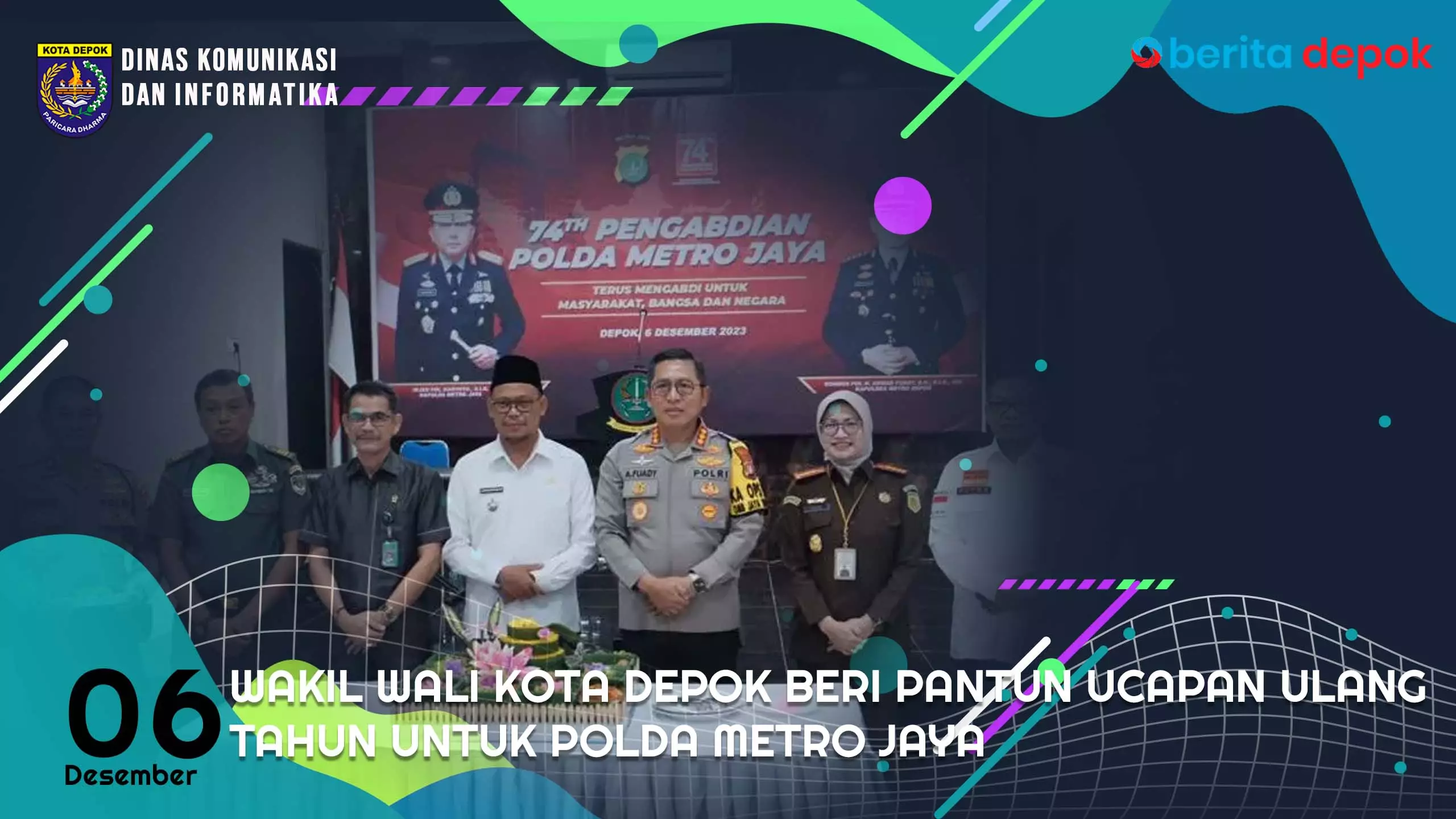 Video: Wakil Wali Kota Depok Beri Pantun Ucapan Ulang Tahun untuk Polda Metro Jaya