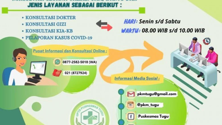 Puskemas Tugu Sediakan Layanan Konsultasi Online
