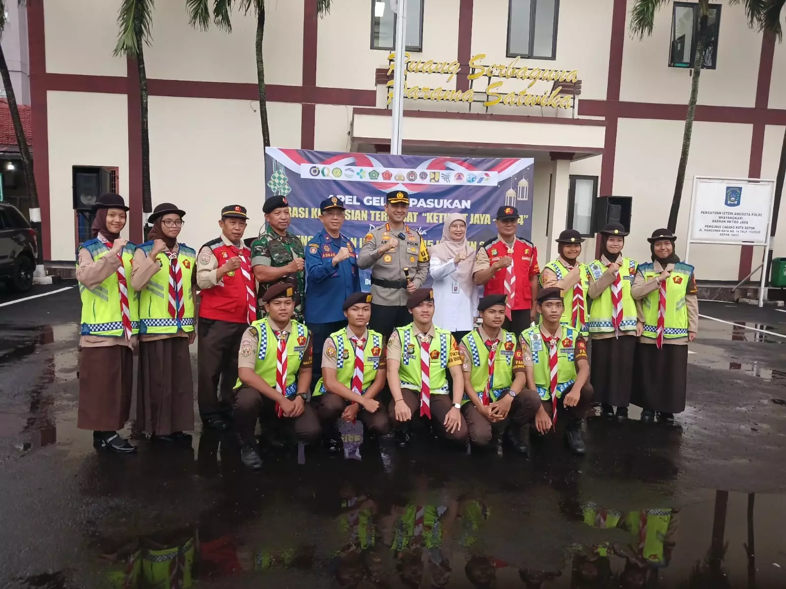 Saka Bhayangkara Depok Siap Membantu Kelancaran Arus Mudik 2024