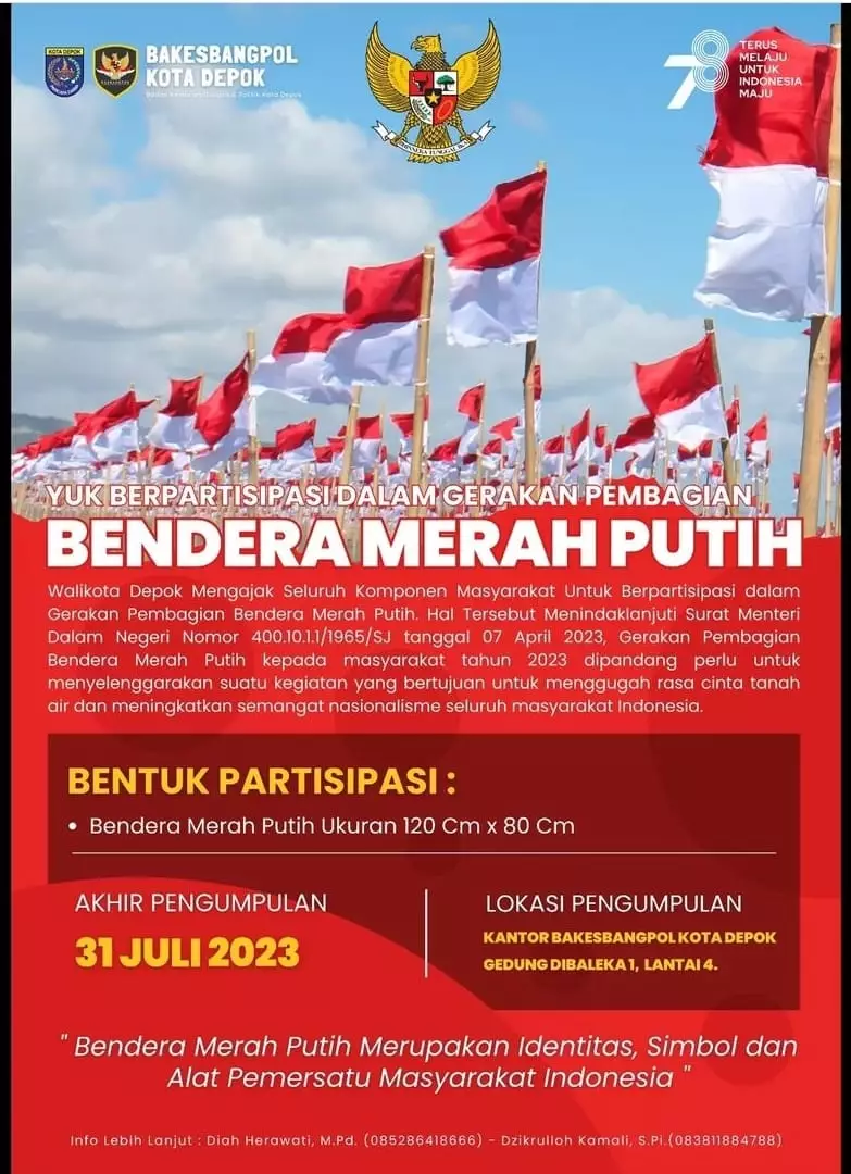 Bakesbangpol Ajak Stakeholder Dukung Gerakan Pembagian 10 Juta Bendera