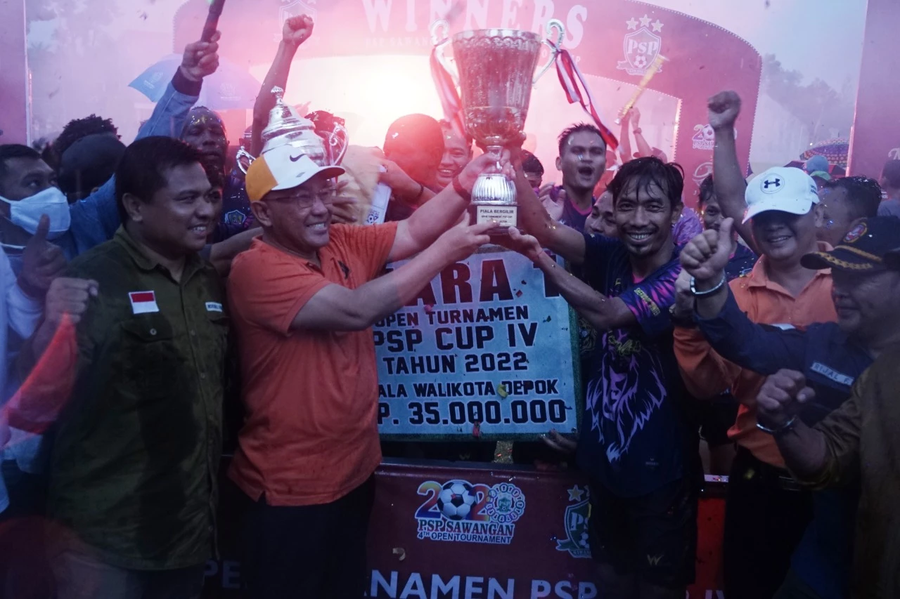 Turnamen PSP CUP IV Selesai, Wali Kota: Bentuk Keseriusan Masyarakat Populerkan Sepakbola di Depok