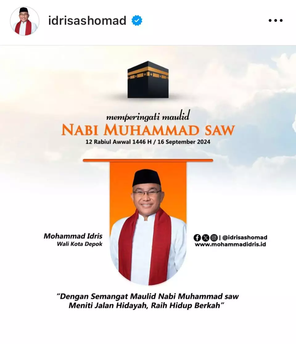 Pesan Wali Kota Depok pada Maulid Nabi 2024: Meniti Jalan Hidayah Raih Hidup Berkah