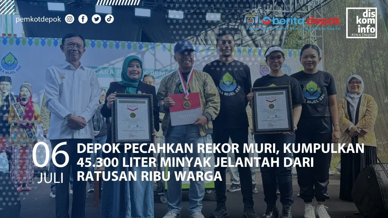 PEMKOT DEPOK RAIH REKOR MURI MELALUI PROGRAM SERA MIJEL SAE