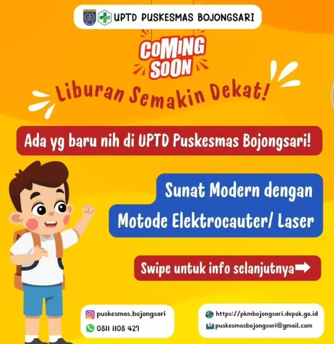 Puskesmas Bojongsari Kini Buka Layanan Sunat Metode Laser, Segini Kisaran Harganya