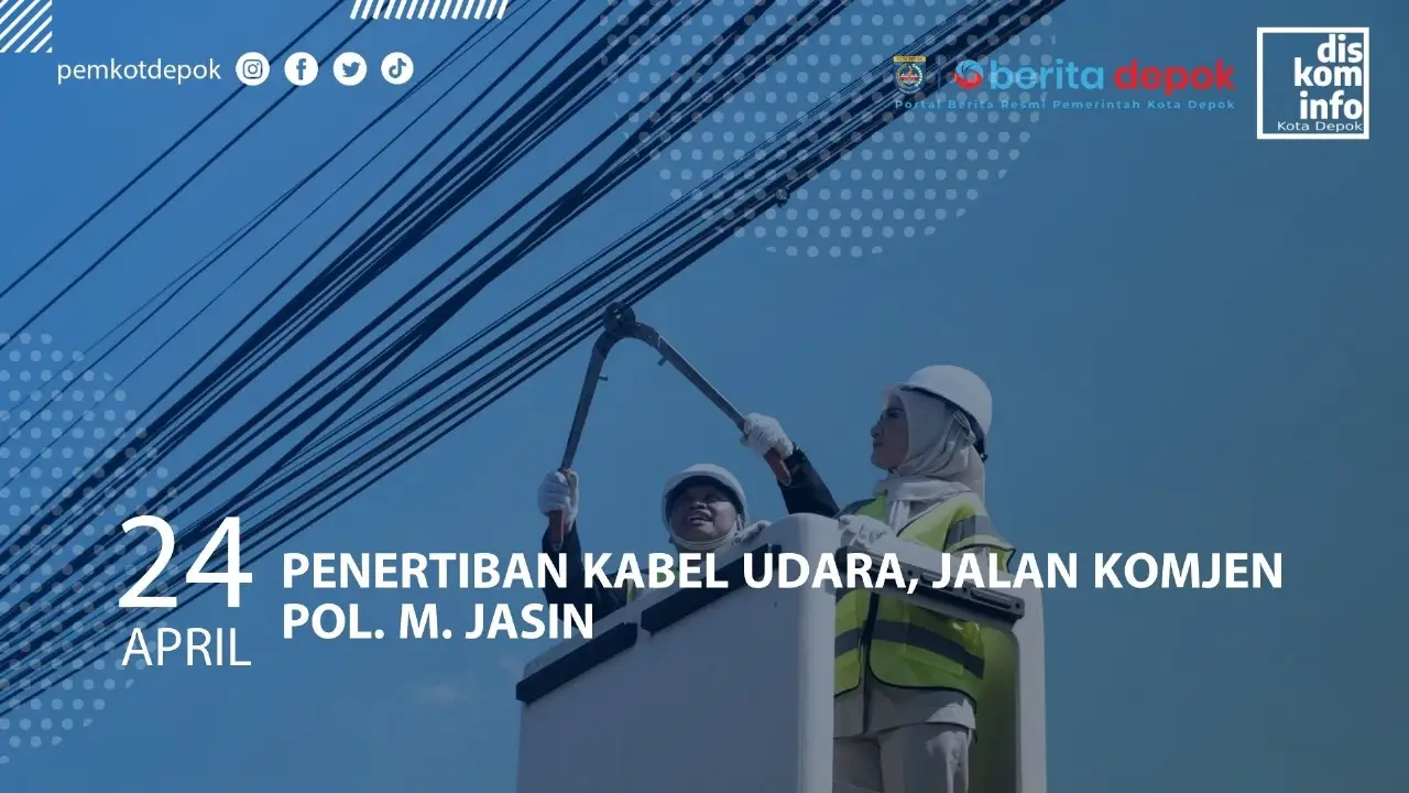 Penertiban Kabel Udara, Jalan Komjen Pol. M. Jasin