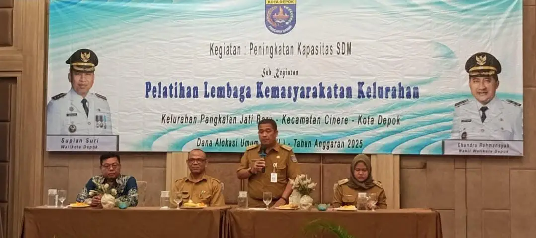 Pelatihan SDM Lembaga Kemasyarakatan, Camat Cinere Tekankan Pelayanan Masyarakat