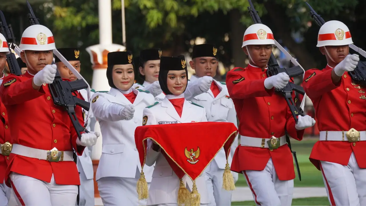 Melihat Aksi Paskibraka Kota Depok Saat Upacara HUT ke-80 RI