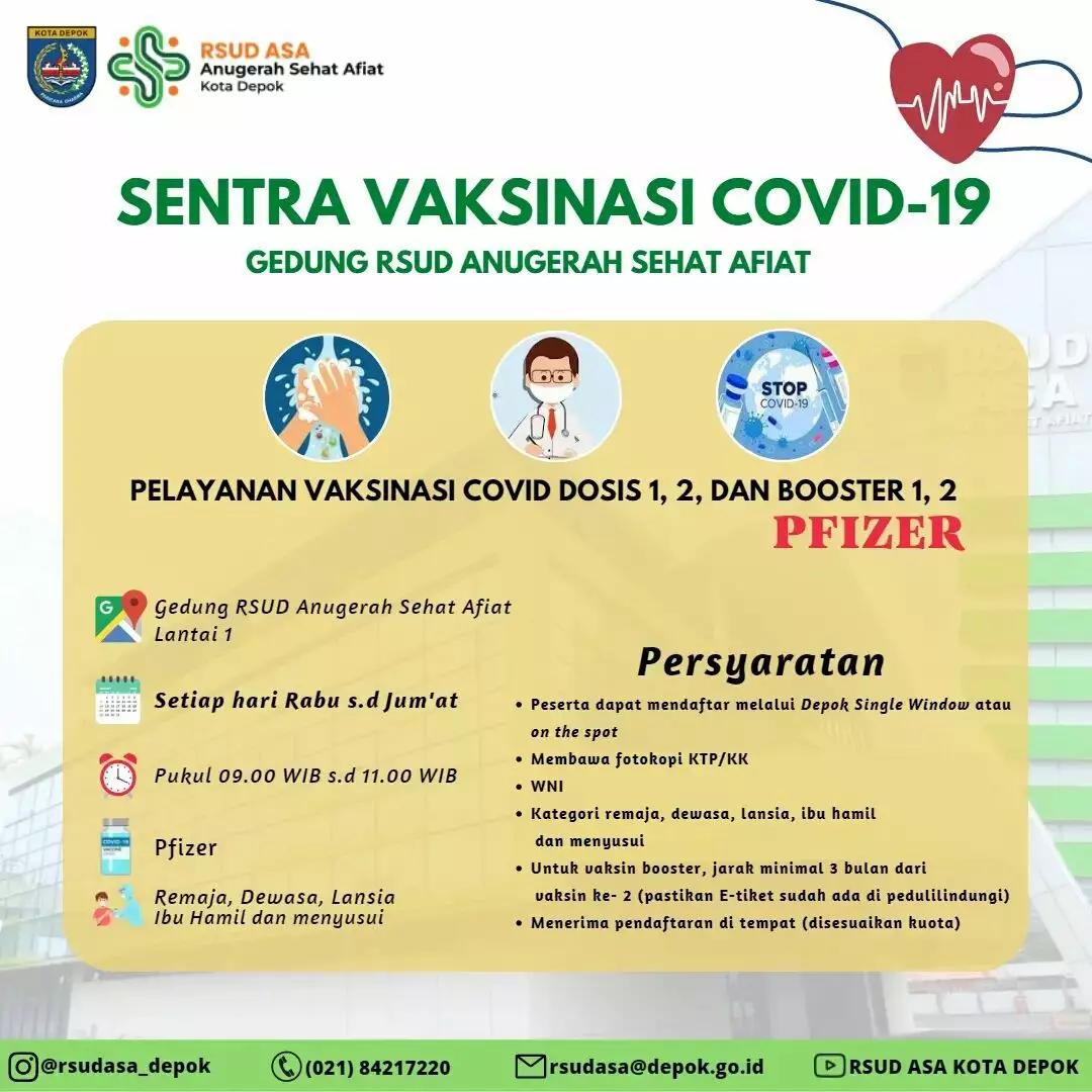 RSUD ASA Buka Sentra Vaksinasi Covid-19, Terbuka untuk Umum