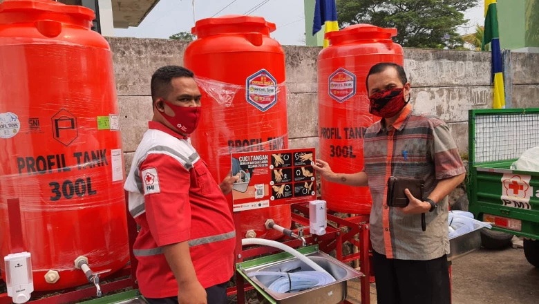 PMI Depok Segera Serahkan Bantuan Wastafel Portable 