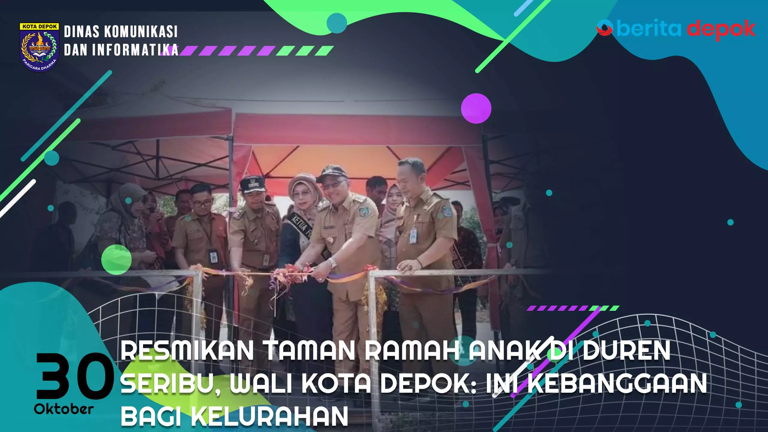 Video: Resmikan Taman Ramah Anak di Duren Seribu, Wali Kota Depok: Ini Kebanggaan Bagi Kelurahan