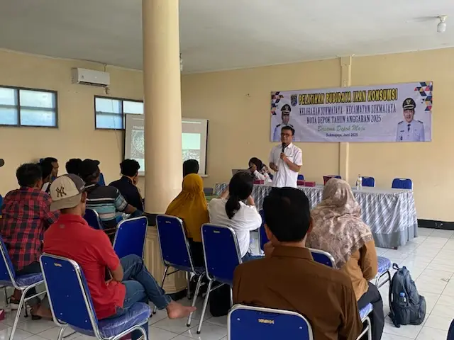 Puluhan Warga Sukmajaya Ikut Pelatihan Budidaya Ikan Konsumsi, Dorong Peningkatan Ekonomi
