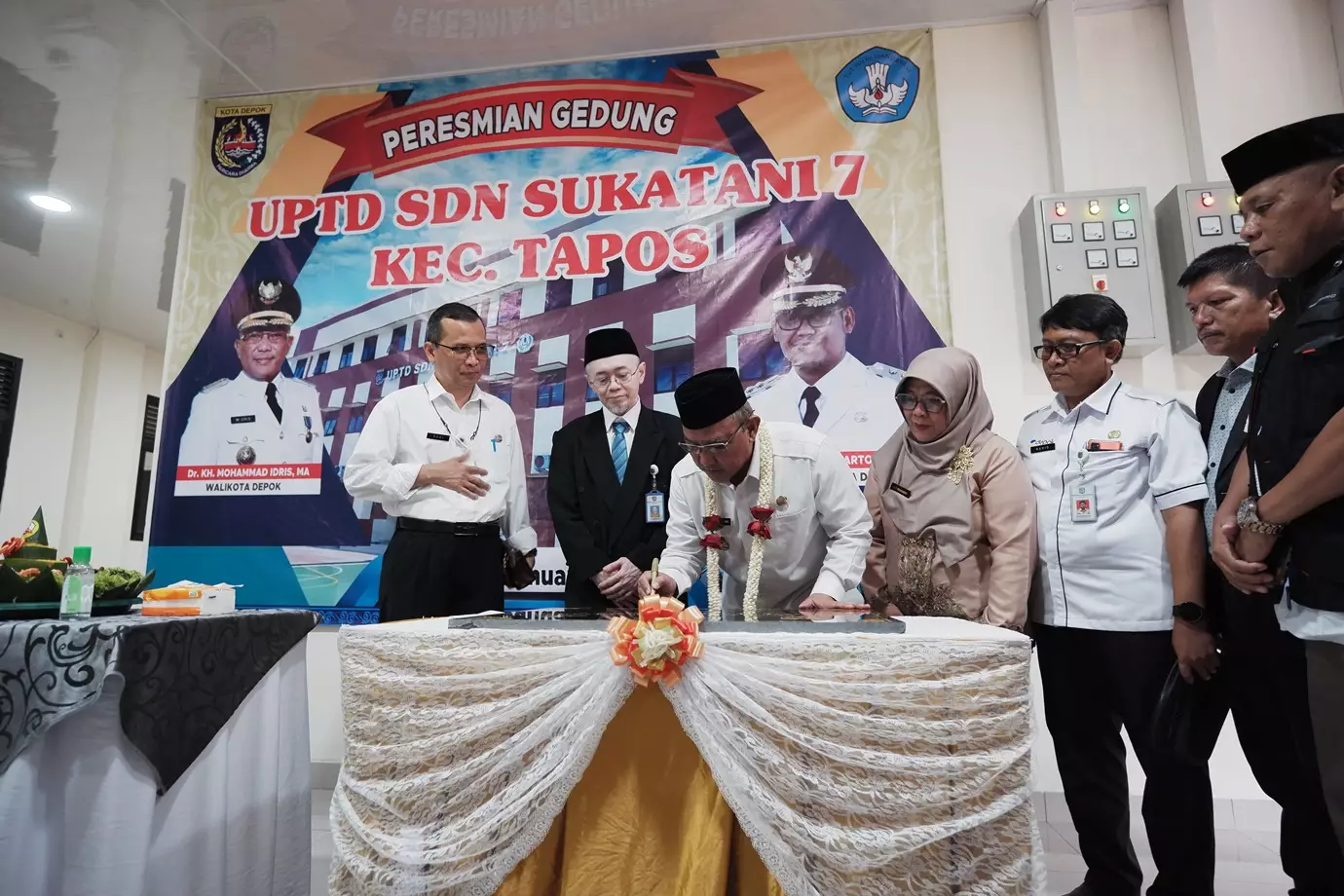 Wali Kota Depok Resmikan Gedung SDN Sukatani 7