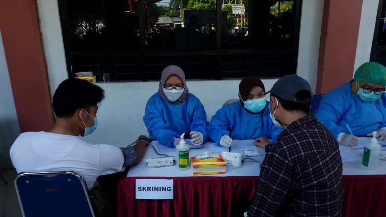 Hari Pertama Lanjutan Gebyar Vaksinasi Kecamatan Bojongsari Sasar 544 Warga
