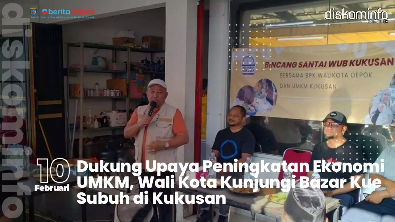 Dukung Upaya Peningkatan Ekonomi UMKM, Wali Kota Kunjungi Bazar Kue Subuh di Kukusan