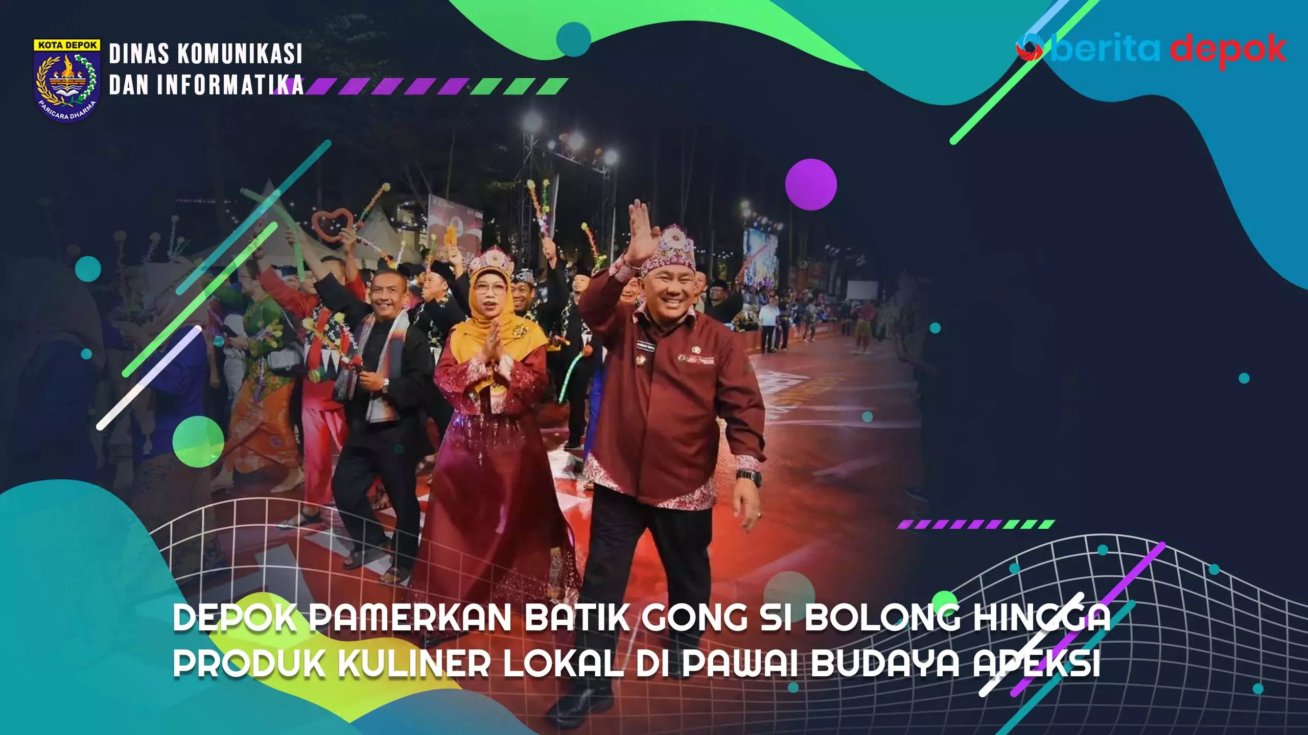 Video: Depok Pamerkan Batik Gong Si Bolong hingga Produk Kuliner Lokal di Pawai Budaya APEKSI