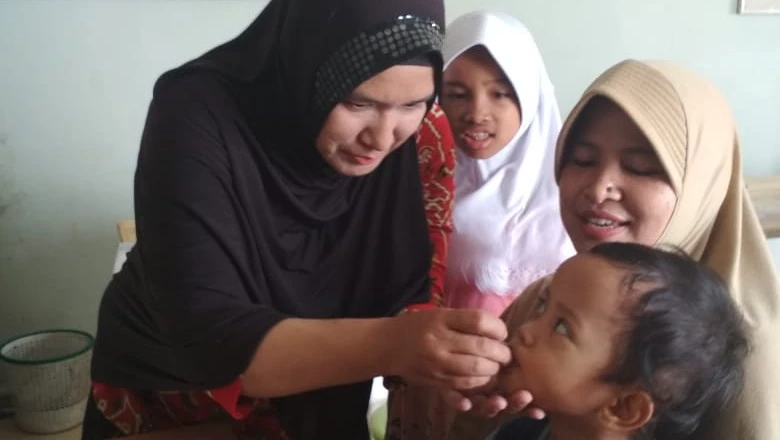 Bulan Vitamin A, UPTD Puskesmas Cilodong Bidik 3.087 Balita