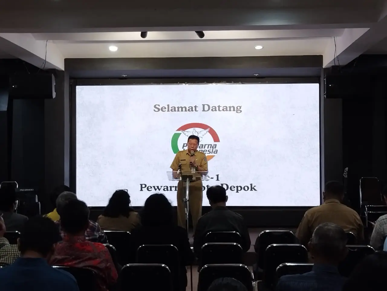 Kadiskominfo Depok Hadiri Peringatan HUT ke-1 Pewarna