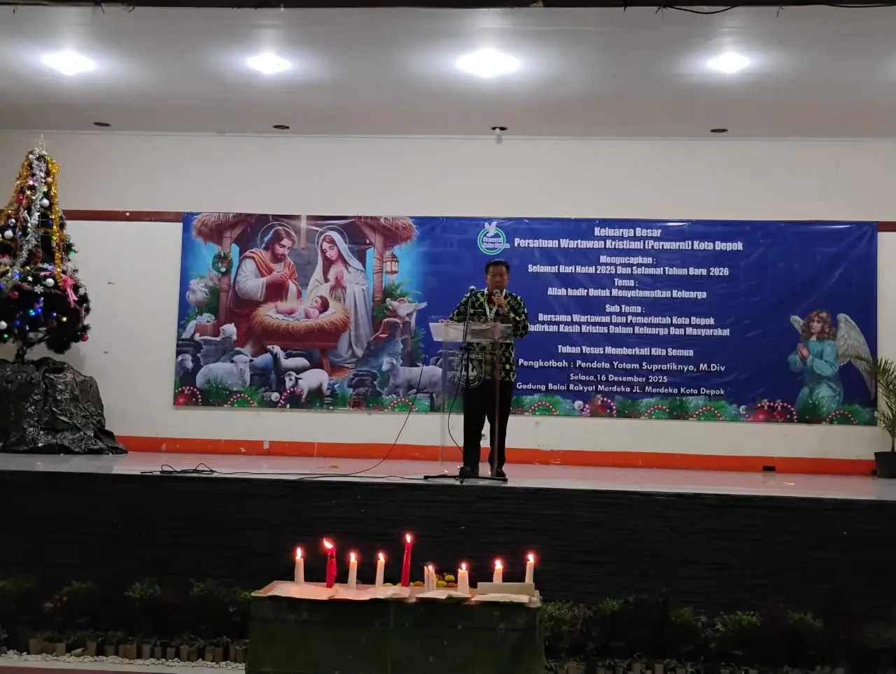 Hadiri Undangan Perayaan Natal Perwani, Kepala Diskominfo Sampaikan Sejumlah Pesan