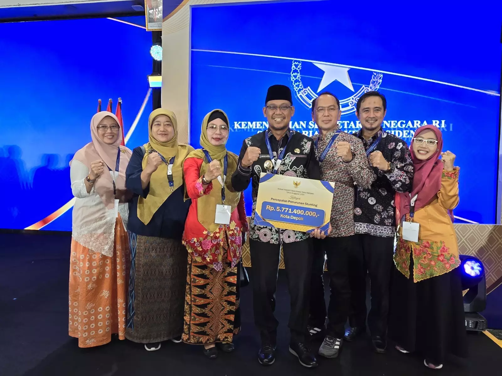 Sukses Tekan Angka Stunting, Pemkot Depok Terima Insentif Fiskal Rp5,77 Miliar dari Wapres Ma’ruf