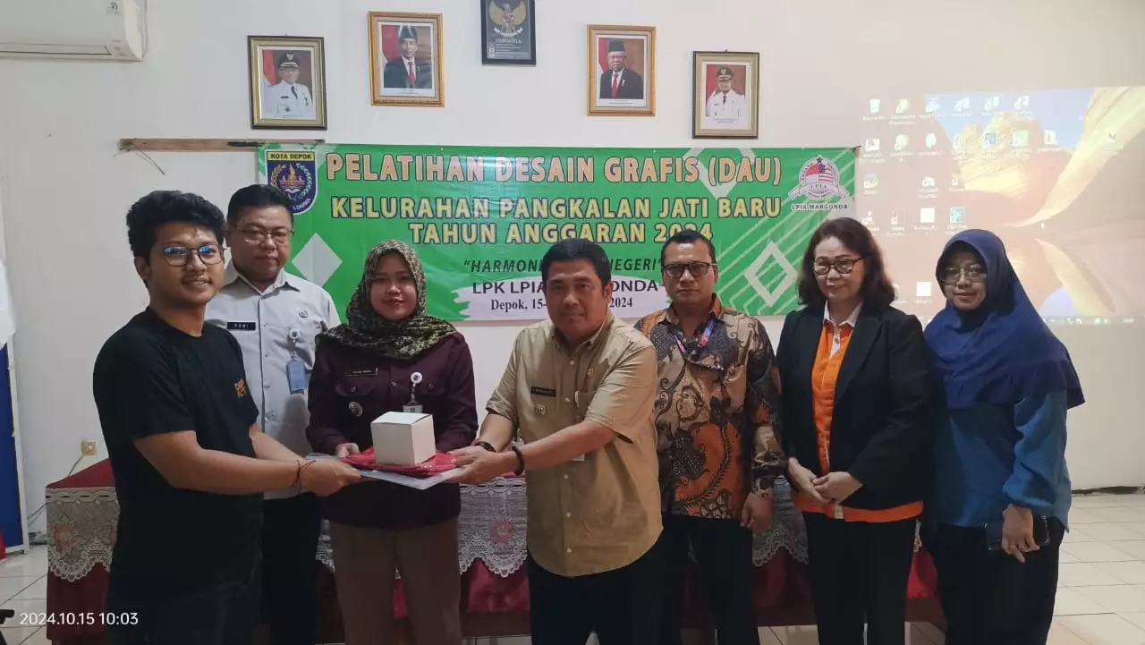 Buka Pelatihan Design Grafis, Camat Cinere: Semoga Dapat Mandiri dan Mampu Bersaing