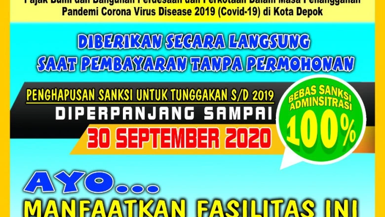 BKD Depok Perpanjang Program Penghapusan Sanksi Administrasi PBB P2