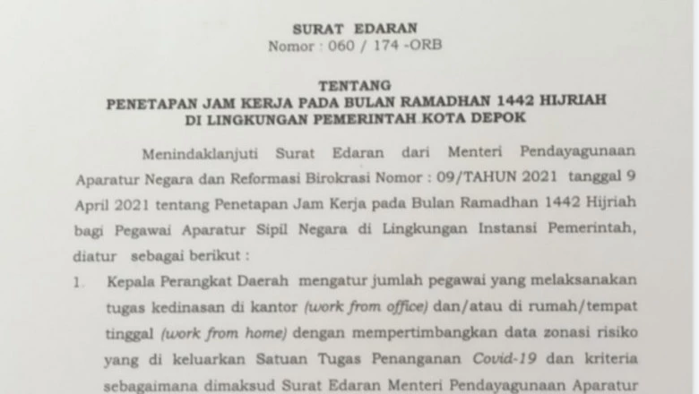 Pemkot Depok Tetapkan Jam Kerja ASN selama Ramadan 