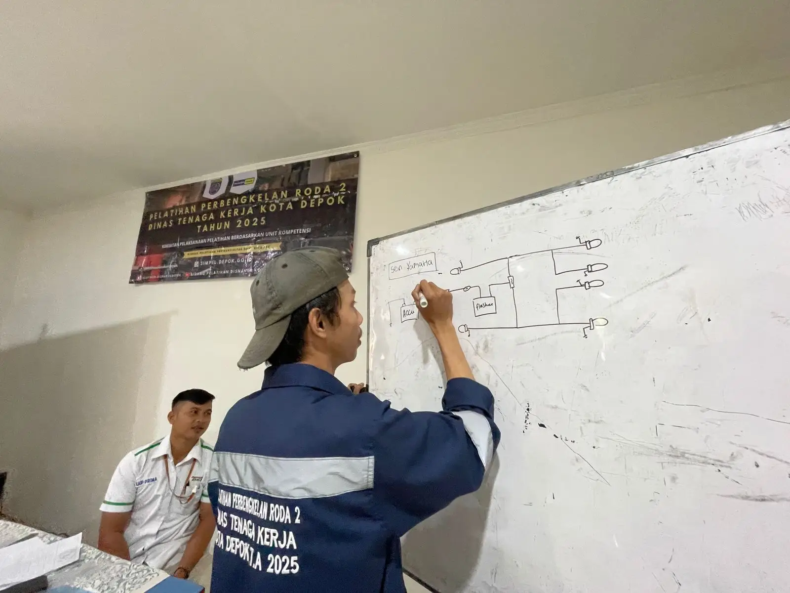 Selain Ilmu Mesin, Peserta Pelatihan Bengkel Motor Disnaker Depok Diajarkan Sikap Kerja Profesional