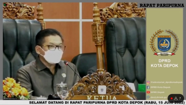 DPRD Depok Gelar Rapat Paripurna Penyampaian Pokir di APBD Perubahan 2022
