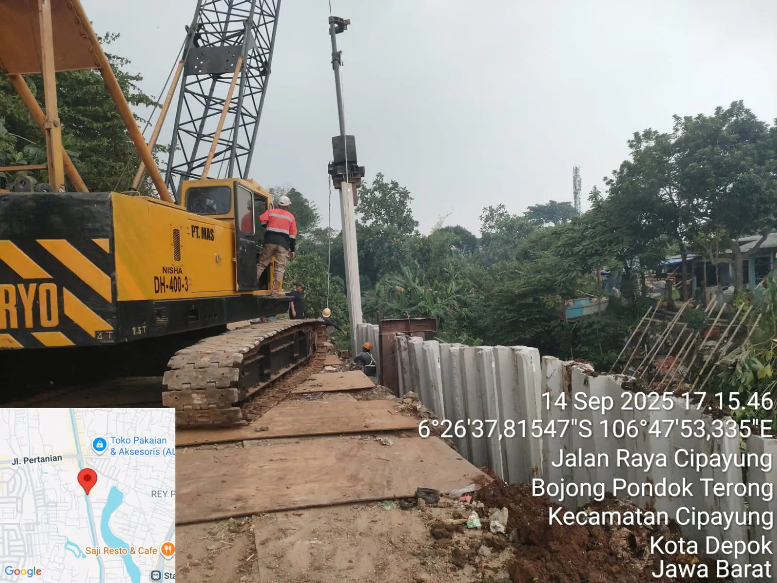 Jalan Raya Cipayung Diperlebar, DPUPR Target Selesai Akhir Oktober