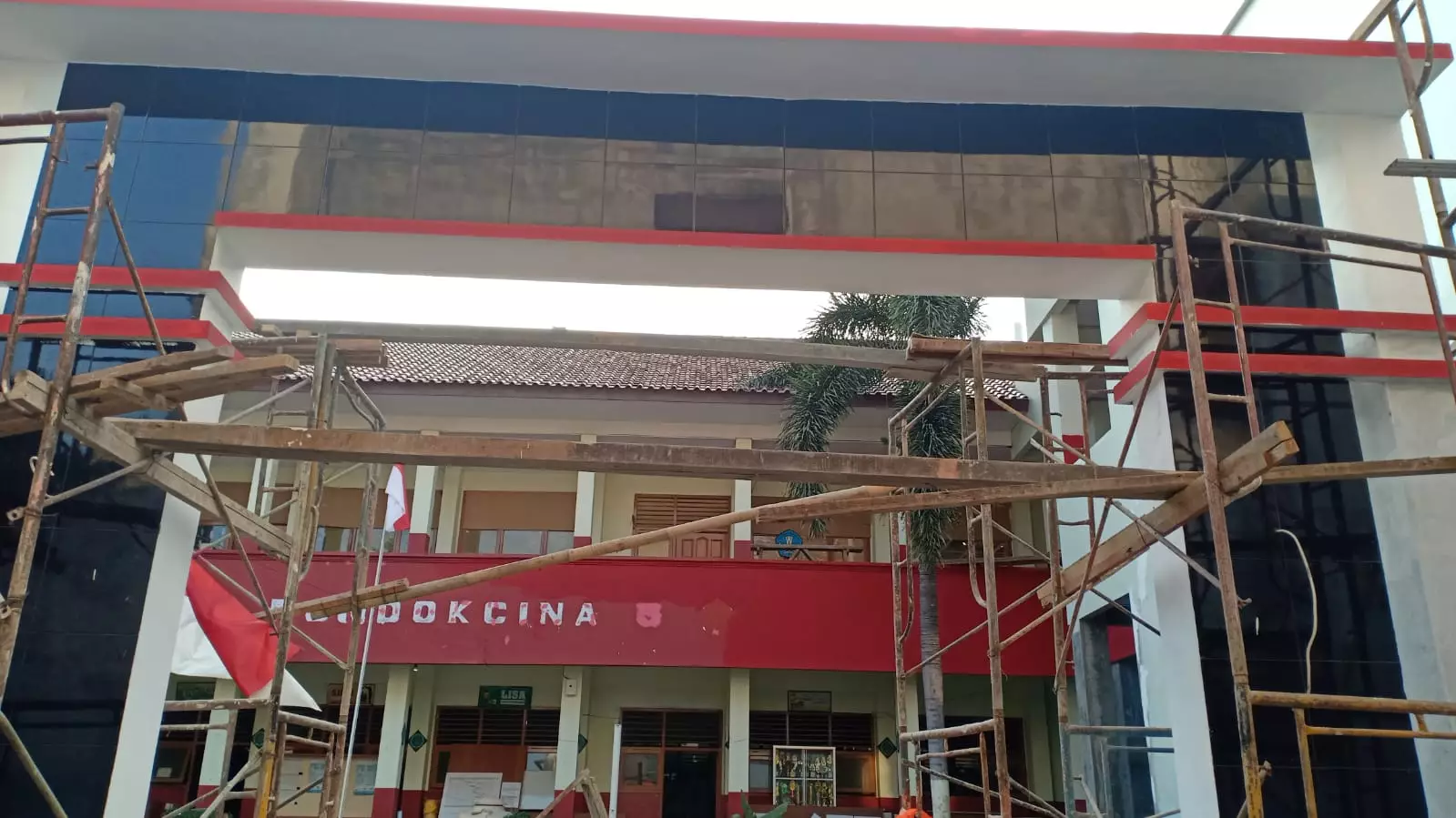 Progres Pembangunan RKB SDN Pocin 5 Capai 80 Persen