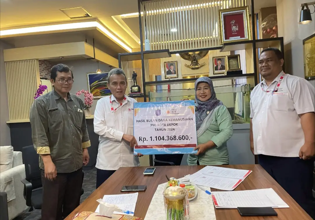 Bulan Dana PMI Kota Depok 2024 Ditutup, Perolehan Capai Rp1,1 Miliar