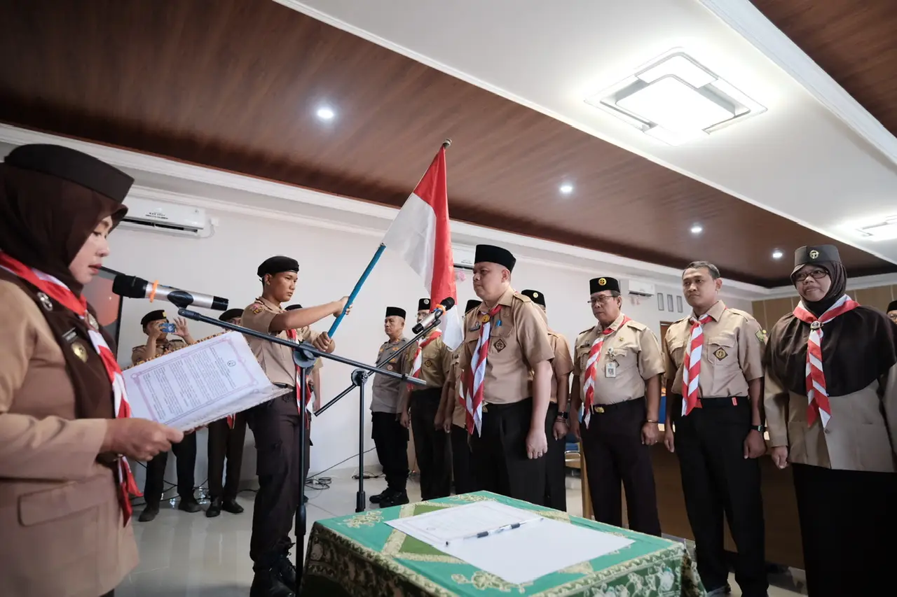 Mabiran dan Pengurus Kwarran Kecamatan Sawangan Periode 2025-2028 Resmi Dilantik