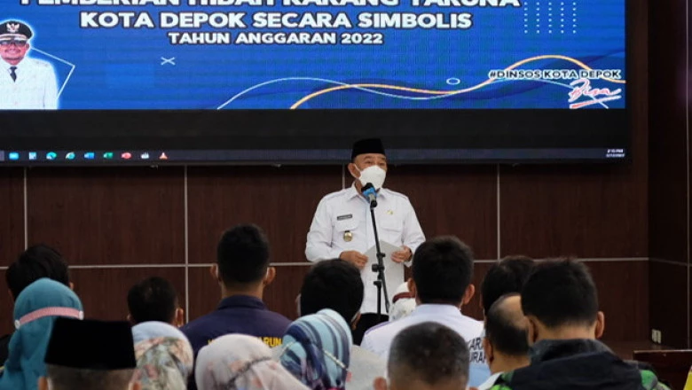 Wali Kota Depok Berikan Dana Hibah Rp 50 Juta Kepada 41 Katar Kelurahan 