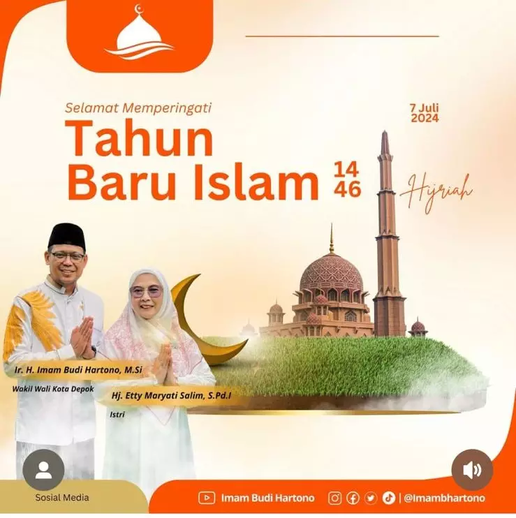 Lewat Instagram, Imam Budi Hartono Bersama Istri Ucapkan Selamat Tahun Baru Islam 1446 H