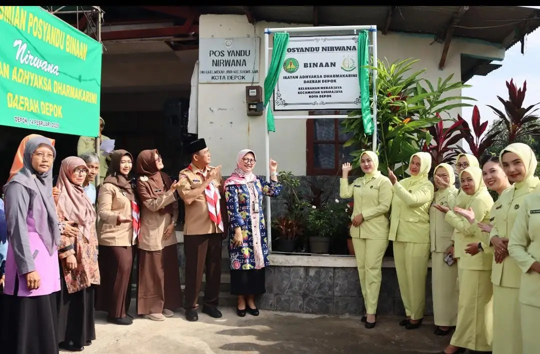 Permudah Layanan Kesehatan Masyarakat, Kajari Depok Resmikan Posyandu di Mekarjaya