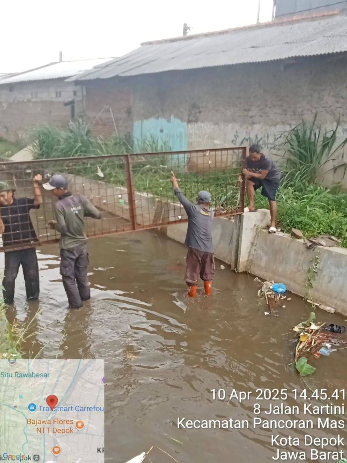 Jaring Sampah Kerap Hilang di Kali Cabang Timur, DPUPR Lakukan Evaluasi