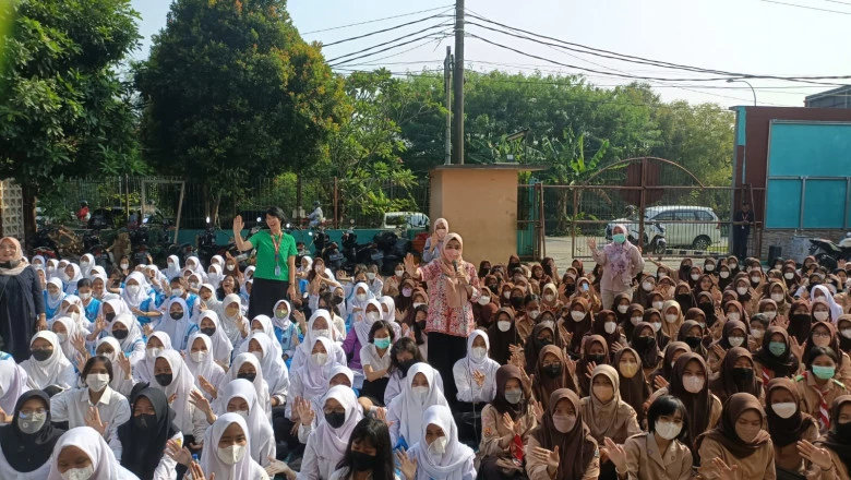 Puskesmas Cimanggis Gelar Gebyar Minum Tablet Tambah Darah Bagi Remaja Putri