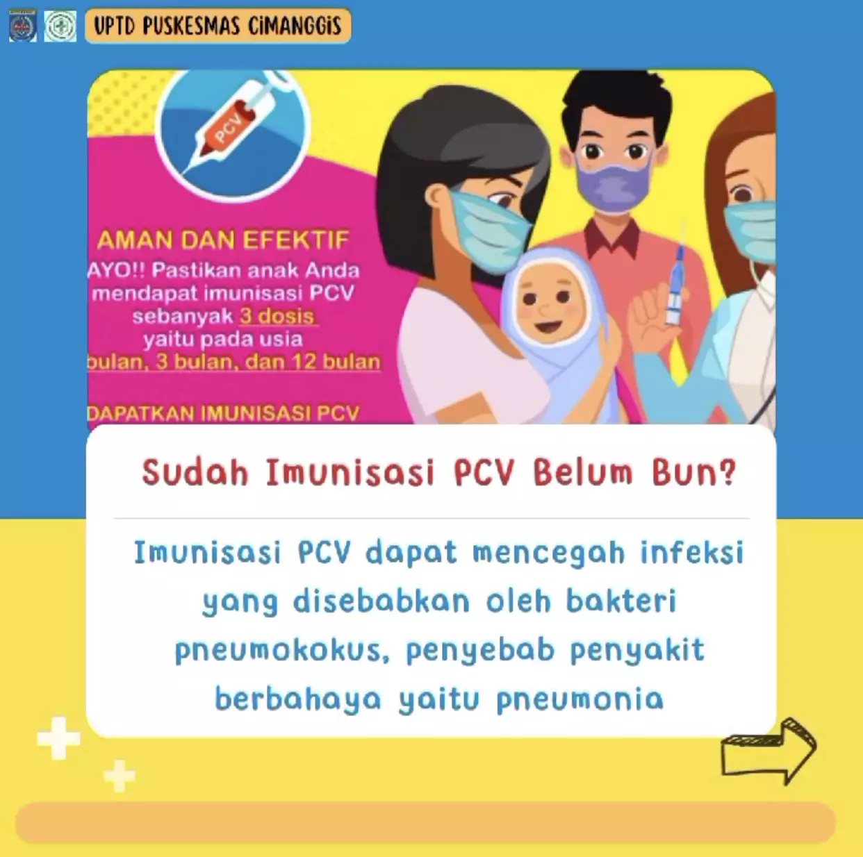 Puskesmas Cimanggis Ajak Masyarakat Imunisasi PCV untuk Bayi