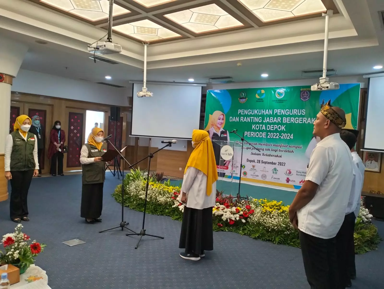 Pengurus dan Ketua Ranting Jabar Bergerak Kota Depok Dikukuhkan