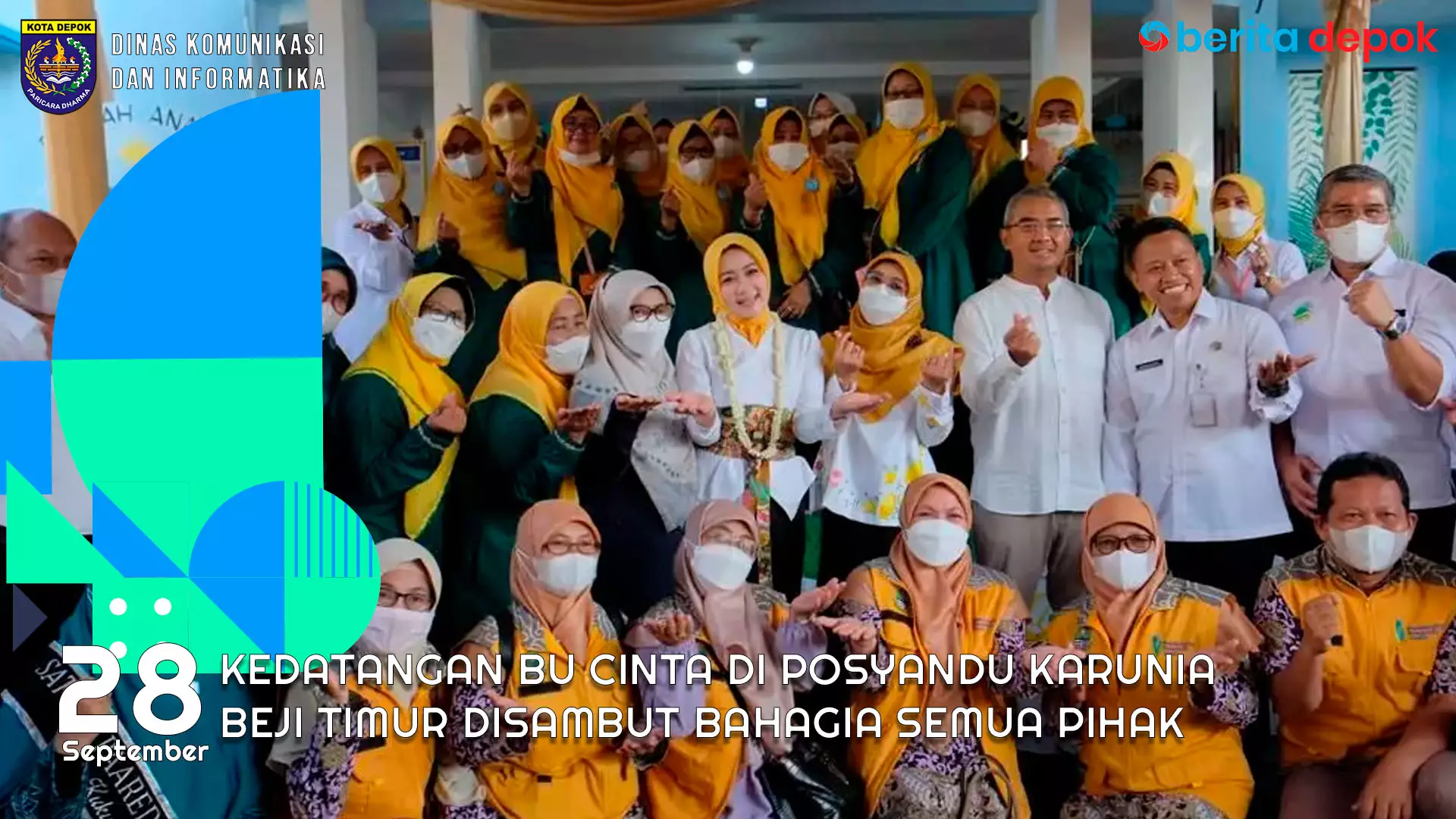 Video: Kedatangan Bu Cinta di Posyandu Karunia Beji Timur Disambut Bahagia Semua Pihak